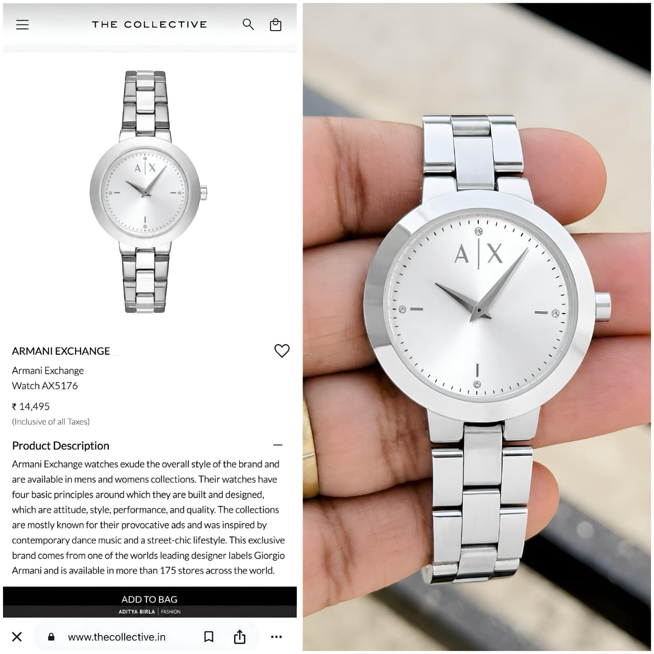Armani Exchange AX5176 Women Wrist Watch