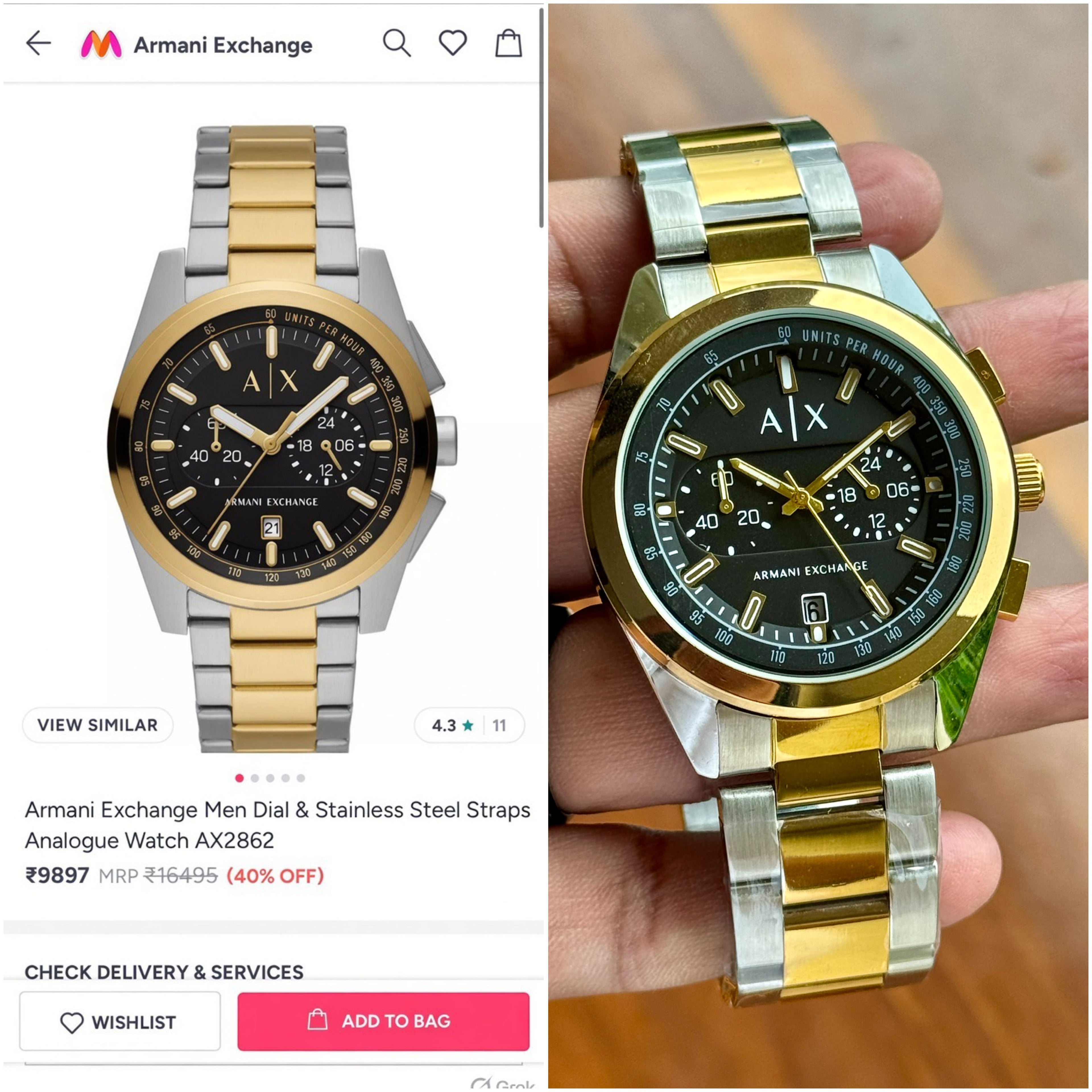 Armani Exchange Men's Parker Chronograph Watch