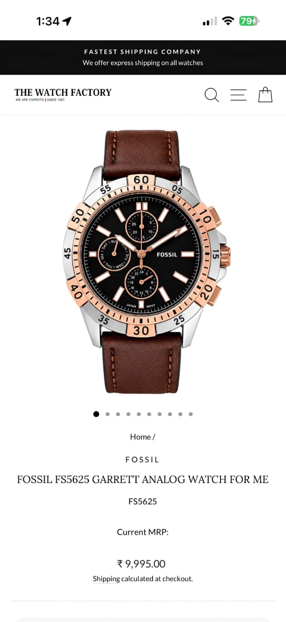 Fossil Garrett FS5625