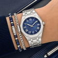 Guess Round 42mm Blue Dial Analog Men Watch