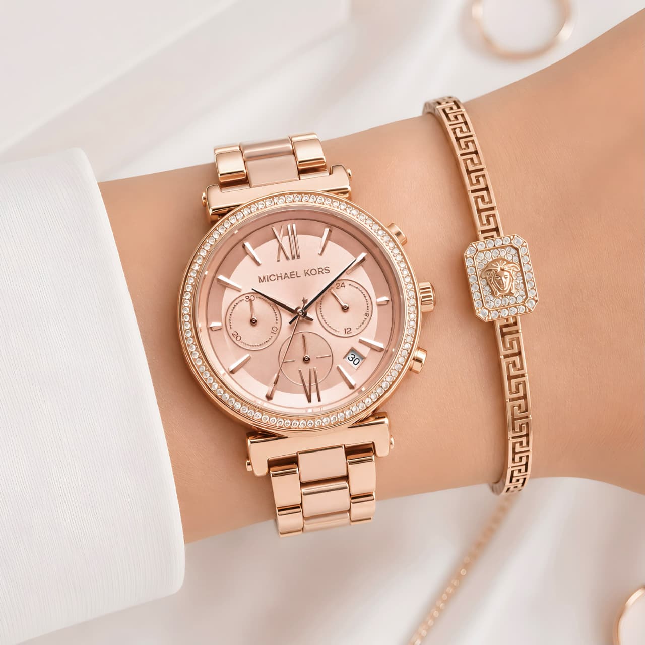 Michael Kors Analog Mother of Pearl Dial Women's Watch-MK6576