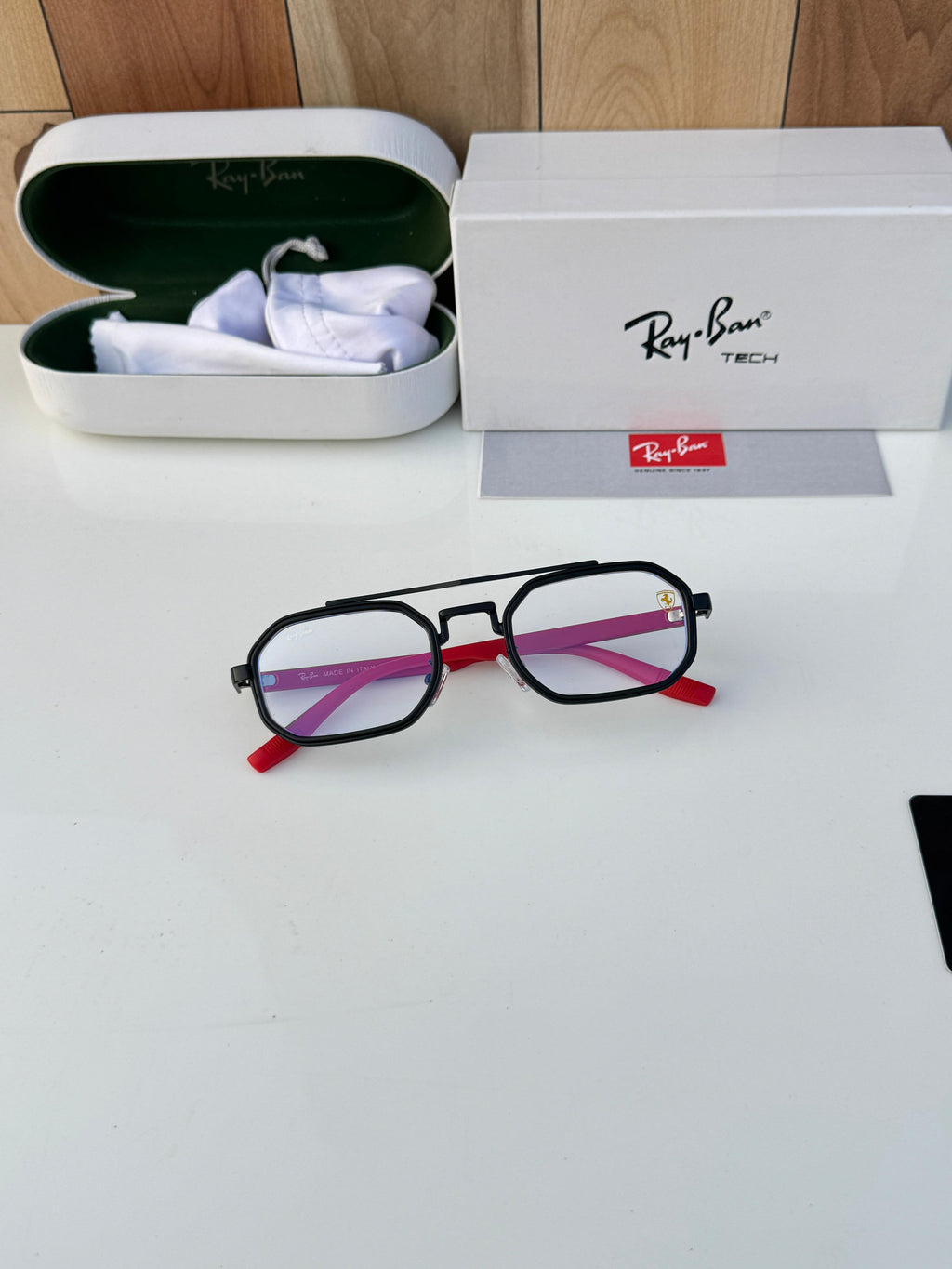 Rayban 7328 black Plano