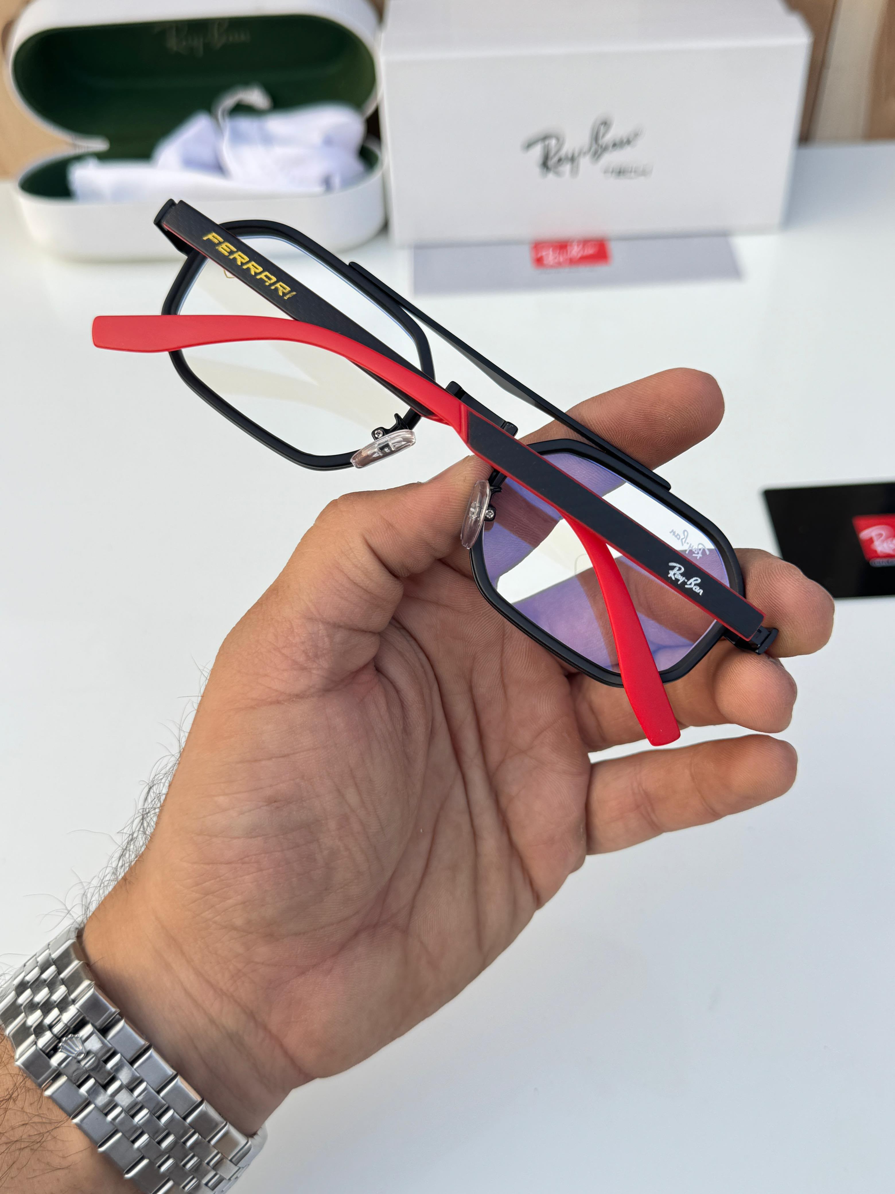 Rayban 7328 black Plano