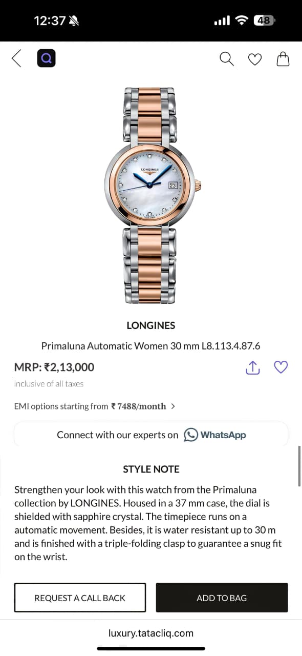 Longines PrimaLuna Women's Watch