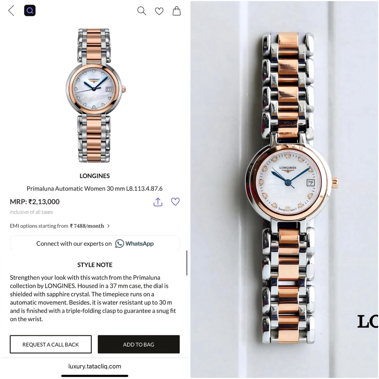 Longines PrimaLuna Women's Watch