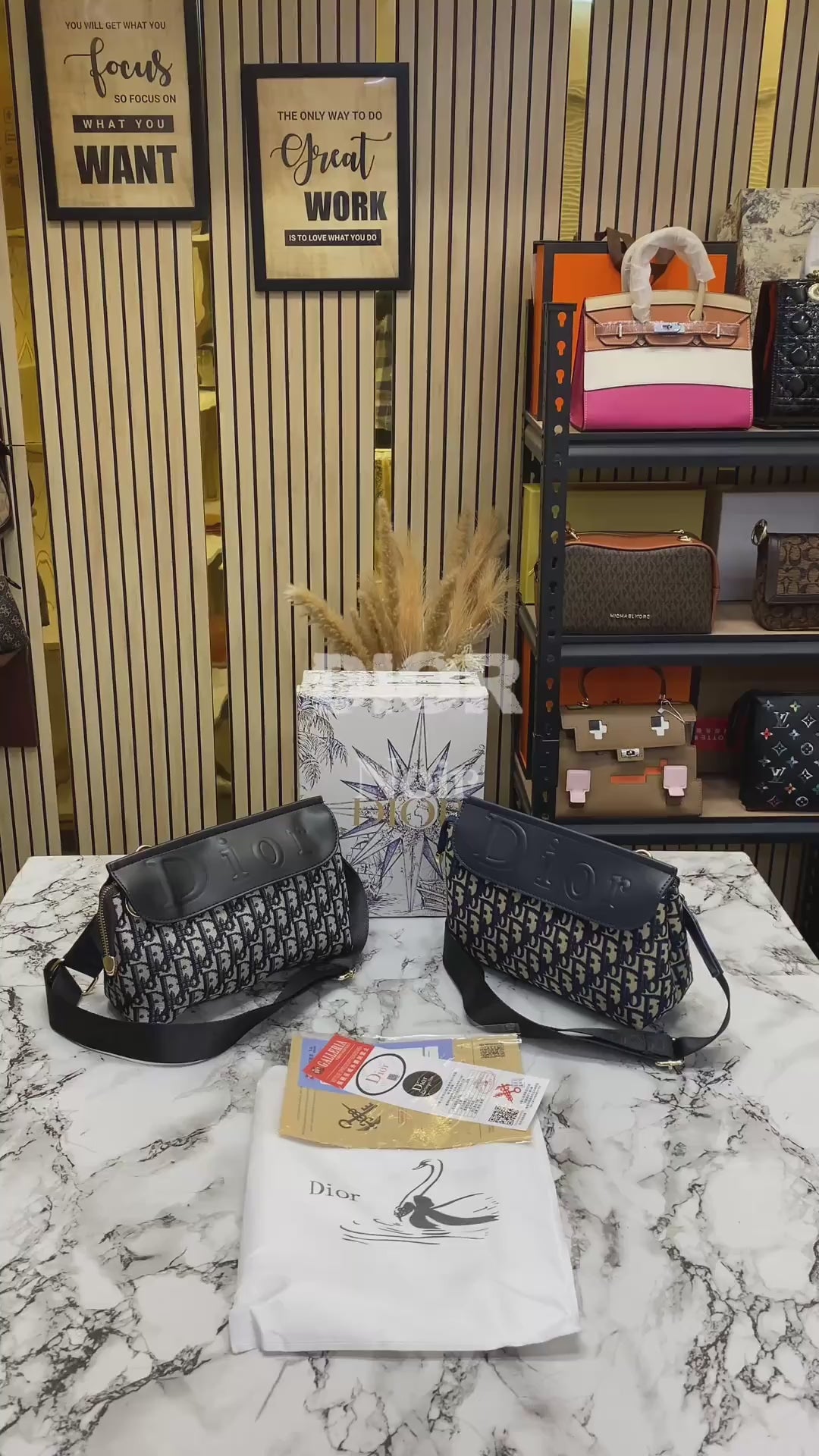 CHRISTIAN DIOR NOIR PREMIUM BAG